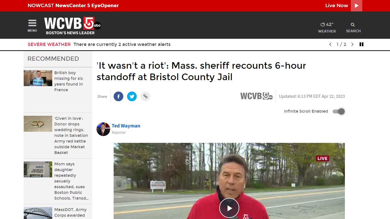 'It wasn't a riot': Bristol sheriff recounts 6-hour standoff at county jail