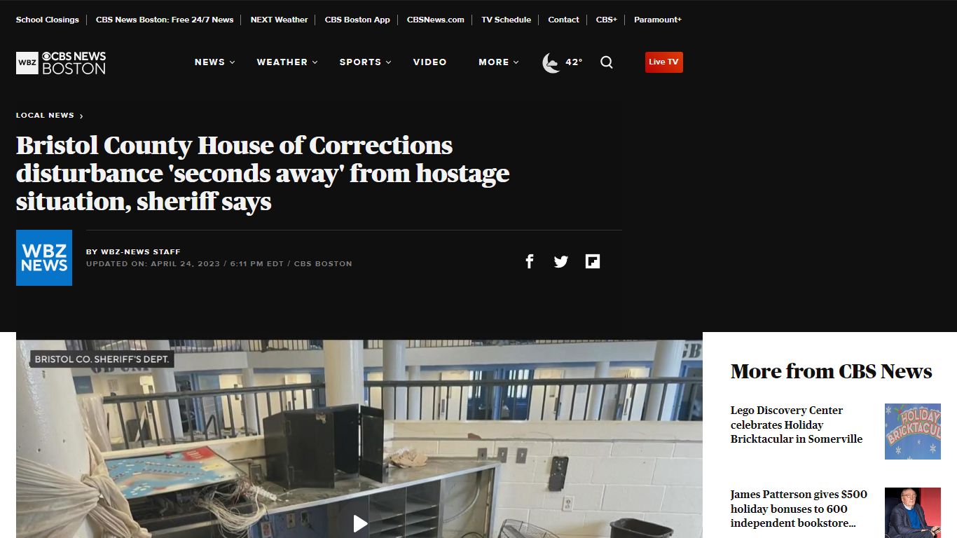 Bristol County House of Corrections disturbance 'seconds away' from ...